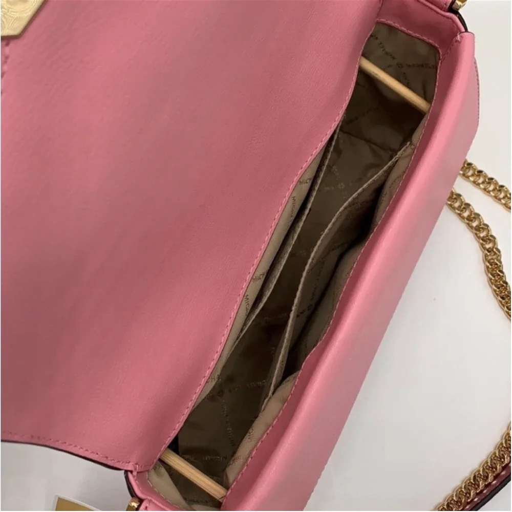 Michael Kors Kingsley Medium Flap Shoulder Bag Crossbody Blossom
